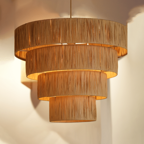 Aurora – Raffia Statement Light